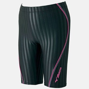 ミズノ（MIZUNO） 85MR100 ハーフスパッツL ミッドライズ Men's L 97（ブラック×ピンク）