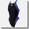 ミズノ(MIZUNO) ハイカット MX-01 Women's M 97(ブラック×バイオレット)