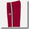 ミズノ（MIZUNO） 85PU011 ウォームアップハーフパンツ L 62（レッド）