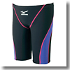 ミズノ(MIZUNO) 85RD008 ハーフスパッツMX-01 Men's M 97(ブラック×バイオレット)