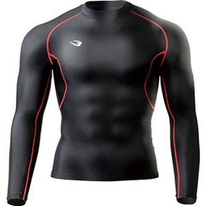 BODYMAKER(ボディメーカー) BM・GEAR アスリート(ロングスリーブ) XL BKRD(ブラック×レッド)