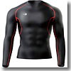 BODYMAKER(ボディメーカー) BM・GEAR アスリート(ロングスリーブ) XL BKRD(ブラック×レッド)