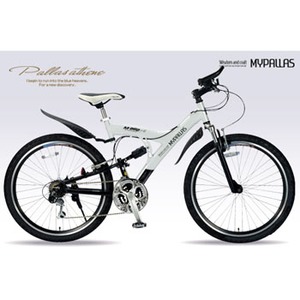 池商 MTB26・21SP・Wサス/アルミ W(ホワイト)