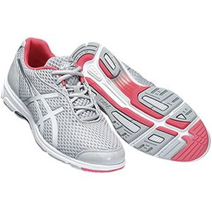 アシックス（asics） HADASHIWALKER（R） PLUS730 Women's 23.5cm 1317（ライトグレー×サーモンピンク）