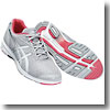 アシックス(asics) HADASHIWALKER(R) PLUS730 Women's 23.5cm 1317(ライトグレー×サーモンピンク)