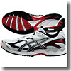 アシックス（asics） ゲル アンフィニ 4 22.5cm 0123（ホワイト×レッド）