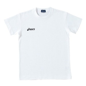 アシックス（asics） XAJ806 Jr.Tシャツ 140 150（ホワイト×ネイビー）