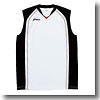アシックス（asics） XB1350 ゲームシャツ Men's L 0190（ホワイト×ブラック×ストロングレッド）