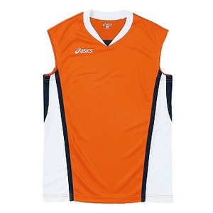 アシックス（asics） XB2351 ゲームシャツ M 2001（オレンジ×ホワイト×ネイビー）