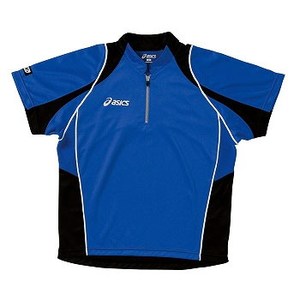 アシックス（asics） XK2003 W'SゲームシャツHS L 4590（ブルー×ブラック×ホワイト）
