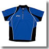 XK2003 W'SゲームシャツHS L 4590（ブルー×ブラック×ホワイト）