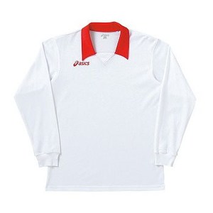 アシックス（asics） ゲームシャツ（長袖） Men's 2XO 0123（ホワイト×レッド）