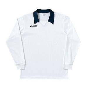 アシックス（asics） ゲームシャツ（長袖） Men's O 0150（ホワイト×ネイビー）