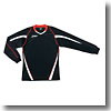 アシックス（asics） XW1303 ゲームシャツLS Men's S 9001（ブラック×ホワイト）
