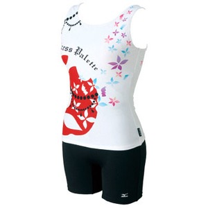 ミズノ（MIZUNO） 85AG152 セパレーツ 3分丈 Women's L 01（ホワイト）