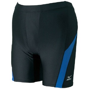 ミズノ（MIZUNO） ハーフスパッツS Men's O 92（ブラック×スモーキーブルー）