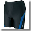 ミズノ（MIZUNO） ハーフスパッツS Men's O 92（ブラック×スモーキーブルー）