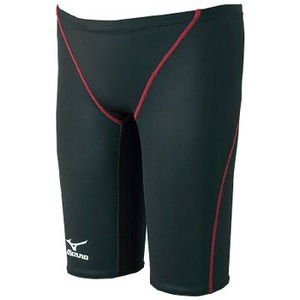 ミズノ（MIZUNO） 85RE100 ハーフスパッツ Men's L 96（ブラック×レッド）