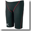 ミズノ（MIZUNO） 85RE100 ハーフスパッツ Men's L 96（ブラック×レッド）
