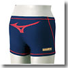 ミズノ（MIZUNO） 85RP151 ショートスパッツ Men's O 86（ネイビー×レッド）