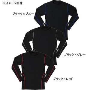 モーリス（MORRIS） バリバス ストレッチインナーシャツ M ブラック×レッド