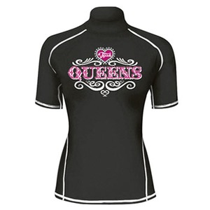 J-FISH クイーン ラッシュガード 半袖 Women's M BLACK