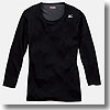 ミズノ（MIZUNO） ブレスサーモ・ミドルウエイト ラウンドネック8分袖シャツ Women's L 09（ブラック）