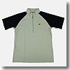 ミズノ（MIZUNO） ドライサイエンス半袖ジップネックシャツ Men's M 02（アイスグレー）