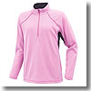 ミズノ（MIZUNO） ブレスサーモ・ライトインナー長袖ジップネックシャツ Women's S 64（ピンク）