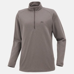 ミズノ(MIZUNO) ブレスサーモ・サーマルライト長袖ジップネックシャツ Women's M 05(グレー)