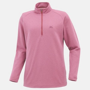 ミズノ（MIZUNO） ブレスサーモ・サーマルライト長袖ジップネックシャツ Women's S 64（ピンク）