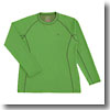 ミズノ（MIZUNO） ブレスサーモ・サーマルロフト長袖Tシャツ Men's XL 35（グリーン）