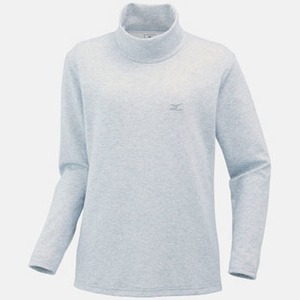 ミズノ（MIZUNO） ブレスサーモ・サーマルライト長袖ハイネックシャツ Women's M 05（グレー）