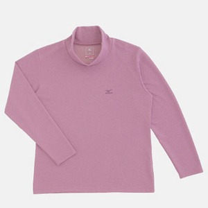 ミズノ（MIZUNO） ブレスサーモ・サーマルライト長袖ハイネックシャツ Women's M 64（ピンク）
