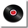 ジョゼフジョゼフ 強化ガラスカッティングボード（まな板） ビニールレコード 丸型 トマト