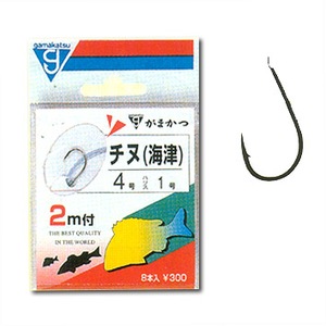 がまかつ（Gamakatsu） チヌ（海津）糸2m付 鈎4／ハリス2 白
