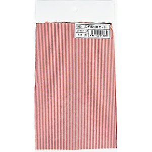 ナカジマ エギ布生地セット ストライプXラメ赤