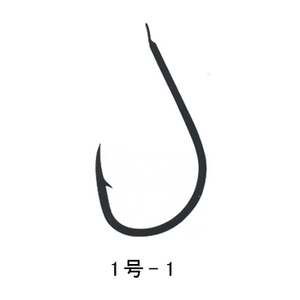 がまかつ（Gamakatsu） チヌ 糸付1m 鈎1／ハリス1 黒