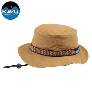 KAVU(カブー) ストラップバケットハット S/M カーキ