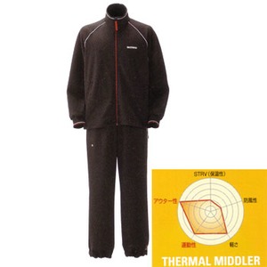 シマノ(SHIMANO) MD-061D ブレスハイパー+℃ライトサーマルスーツ M ブラック
