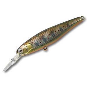 ノースクラフト（NORTH CRAFT） DOWN CROSS MINNOW（ダウンクロスミノー） トレブルフックモデル 76mm AMG（アマゴ）