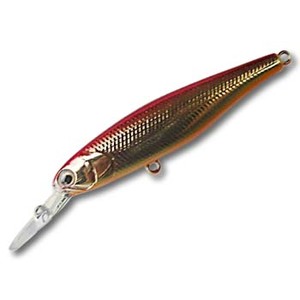 ノースクラフト(NORTH CRAFT) DOWN CROSS MINNOW(ダウンクロスミノー) トレブルフックモデル 76mm RGO(赤金「渋金」)