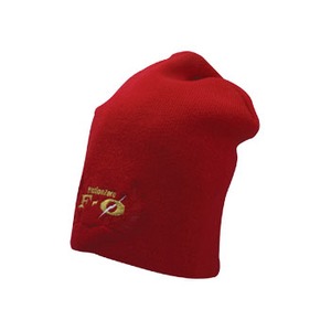 ZPI F-0 ロゴ入りニットキャップ 赤