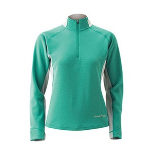 モンベル(montbell)　ジオライン・３Ｄサーマル　ロングスリーブジップシャツ　Ｗｏｍｅｎ’ｓ　Ｌ　ＥＭ（エメラルド）