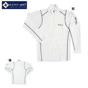 がまかつ（Gamakatsu） GM-3070 NANO-PEL 2WAYジップシャツ L ホワイト