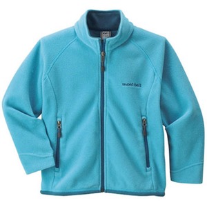モンベル（montbell） シャミース ジャケット Kid's 90 TQB（ターコイズブルー）
