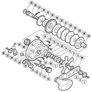 �V�}�m(SHIMANO)�@�C���@�R�O�O�O�@�`-�q�a�@�p�[�c�F�n���h���Œ�i�b�g�i���i�m���D�O�O�R�j