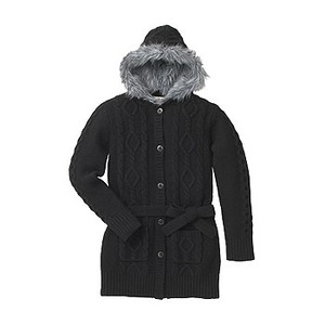 A5 Lamb Wool Hooded Jacket L K（ブラック）