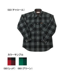 Fox Fire（フォックスファイヤー） ウォッシャブルウールバッファローチェックシャツ L 060（グリーン）