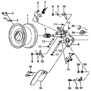 ダイワ(Daiwa) バイキング GS-88 パーツ:セットプレート(部品No.005)